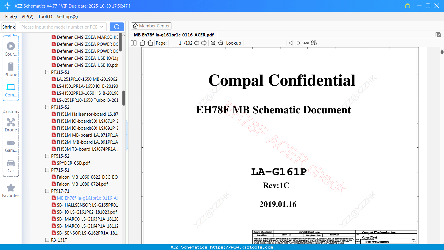 Laptop MB Eh78f_la-g161pr1c_0116_ACER